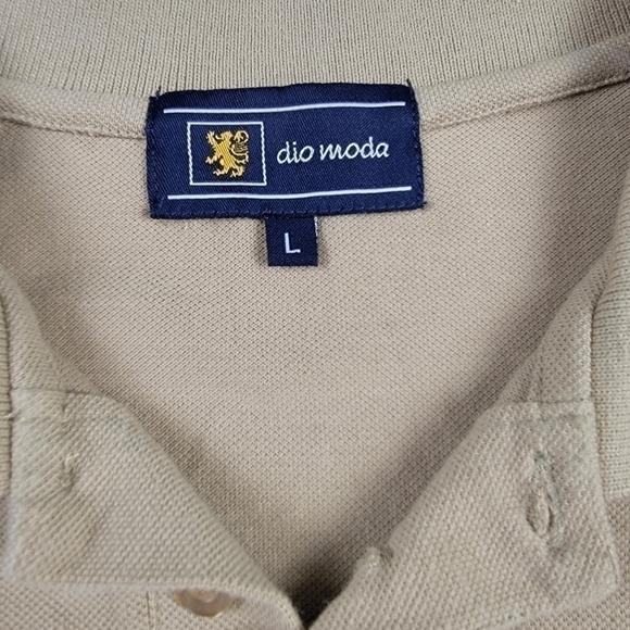 Dio Moda Mens Polo Shirt Tan - Picture 6 of 8